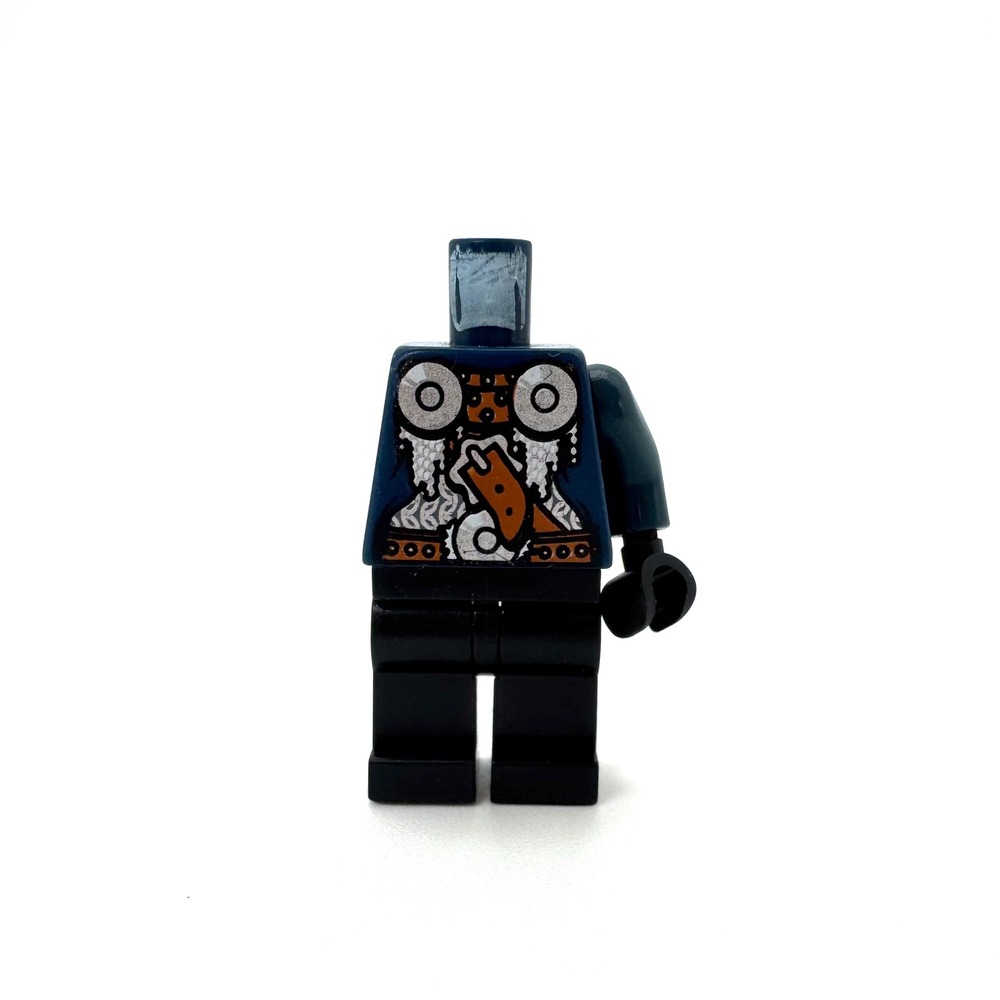 LEGO Castle Dwarf Torso Leg Minifigure Parts 7036 Fantasy Era Dark Blue